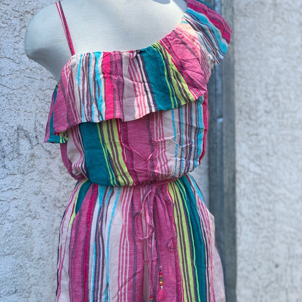 Red camel colorful romper